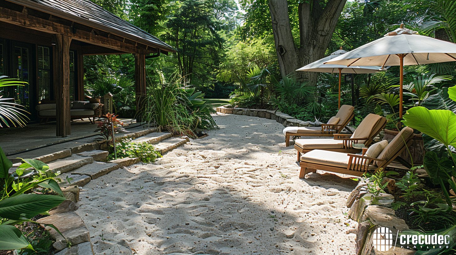Créer une plage de sable dans votre jardin : le guide complet